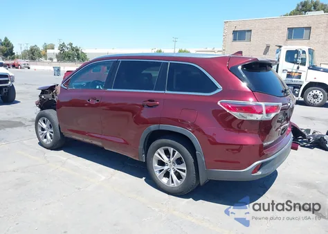 2015 Toyota Highlander Xle V6 из США, поврежденный, VIN 5TDJKRFH6FS143993